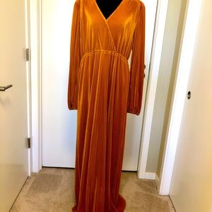 Baltic Born Venus Pleated Maxi Saffron